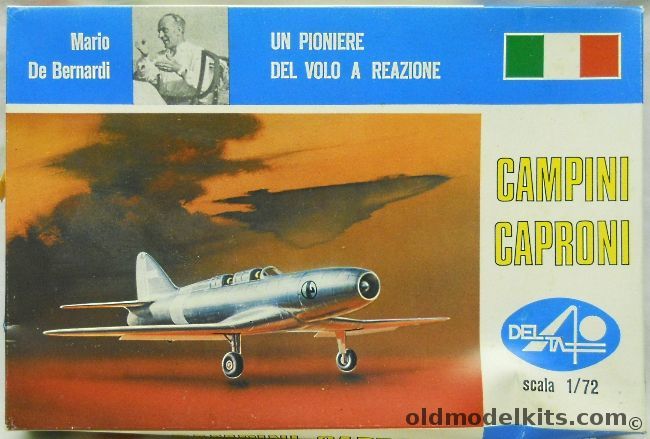 Delta 1/72 Campini Caproni With Book plastic model kit